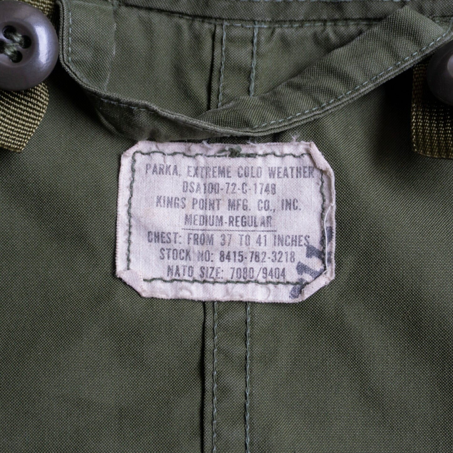 US ARMY 70s M-65 Fishtail Mods Parka Size M
