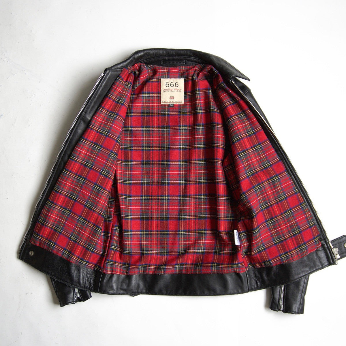 666 triple six Steerhide Single Rider's Leather Size 36