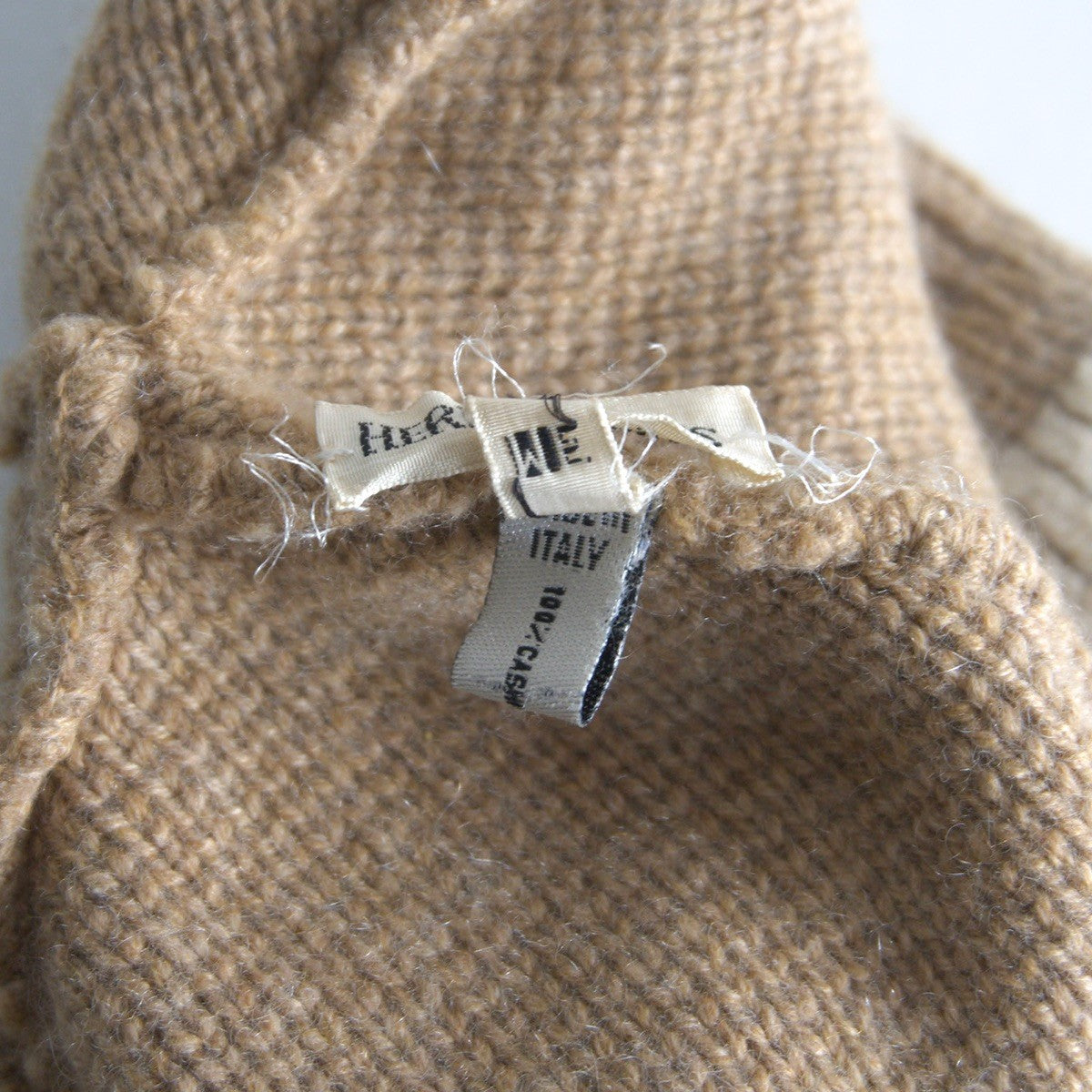 HERMES Luxury 100% Cashmere Knit Cap