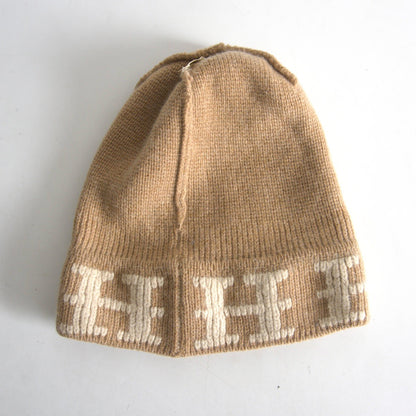 HERMES Luxury 100% Cashmere Knit Cap