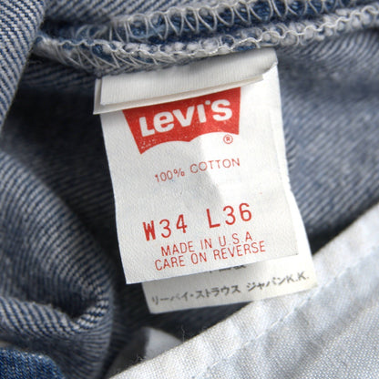 LEVI'S 80s USA Made 501 Denim Pants Size 34×36