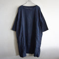 45R Indigo Double Weave Polka Dot Umahiko Dress Size 0
