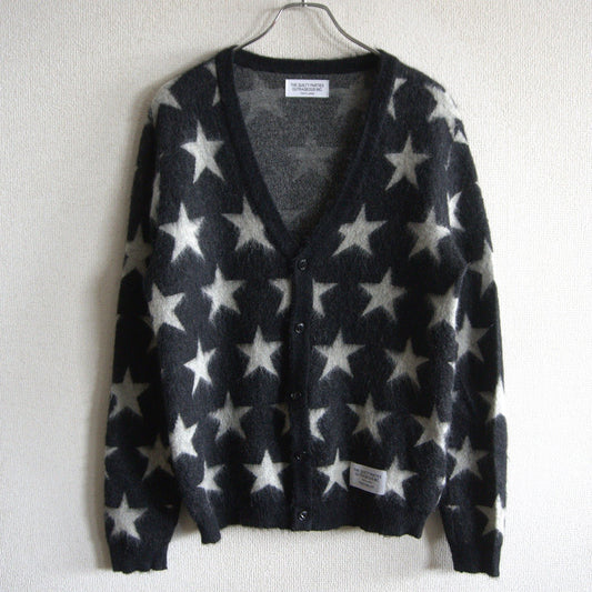 WACKO MARIA Star Pattern Mohair Cardigan Size M