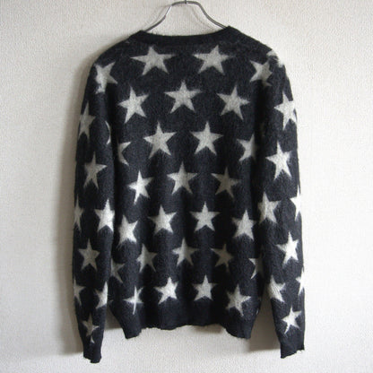 WACKO MARIA Star Pattern Mohair Cardigan Size M