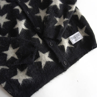 WACKO MARIA Star Pattern Mohair Cardigan Size M