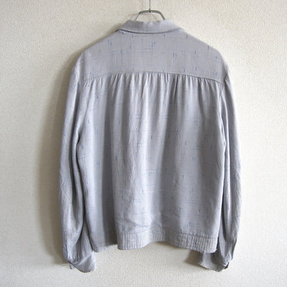 SERVAL 50s Vintage Kasuri Rayon Gabardine Reversible Size M