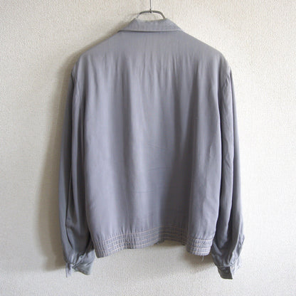 SERVAL 50s Vintage Kasuri Rayon Gabardine Reversible Size M