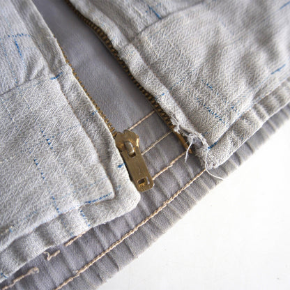 SERVAL 50s Vintage Kasuri Rayon Gabardine Reversible Size M
