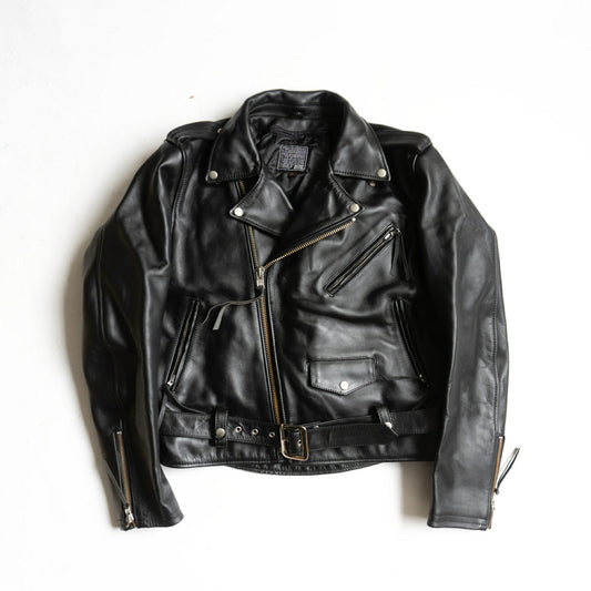 KADOYA Heavy Leather Double Biker Riders Jacket Size 3L