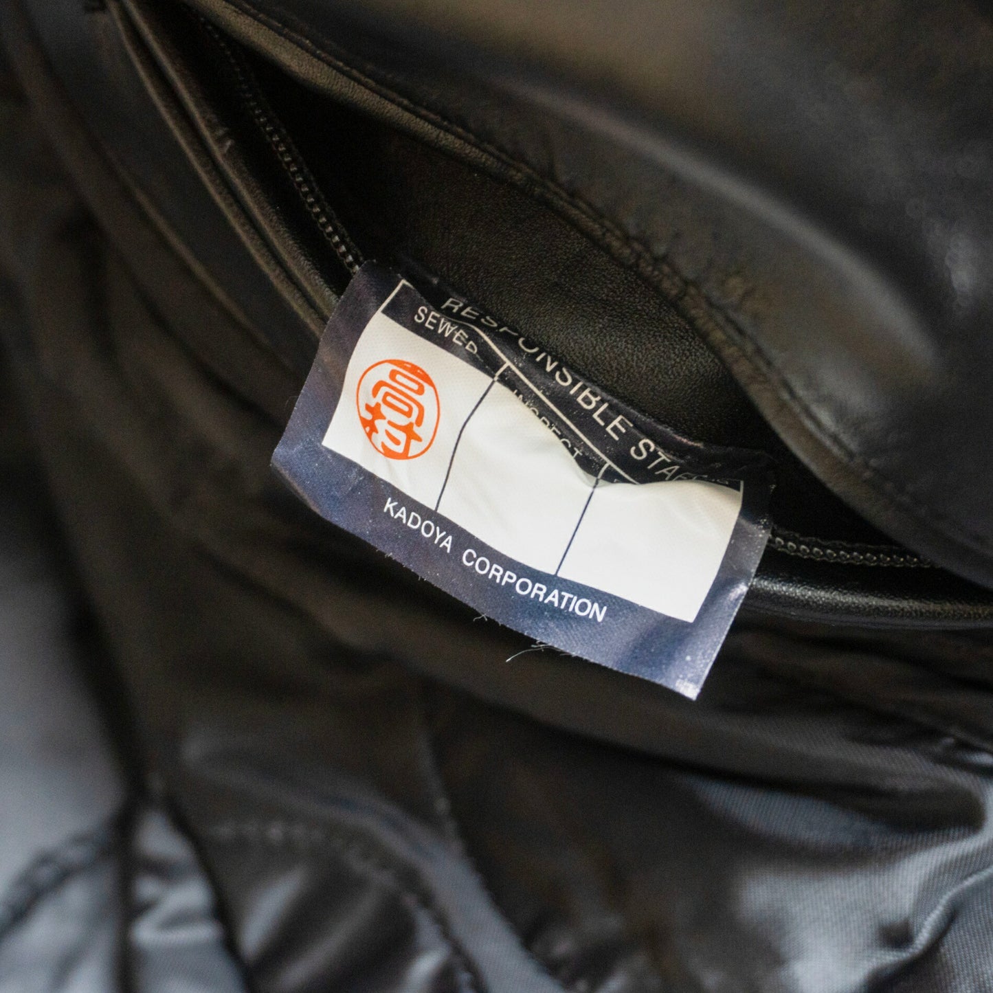 KADOYA Heavy Leather Double Biker Riders Jacket Size 3L
