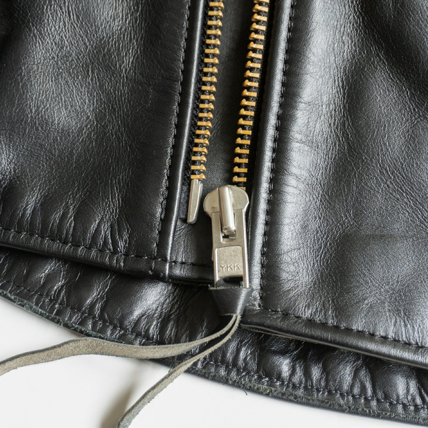 KADOYA Heavy Leather Double Biker Riders Jacket Size 3L