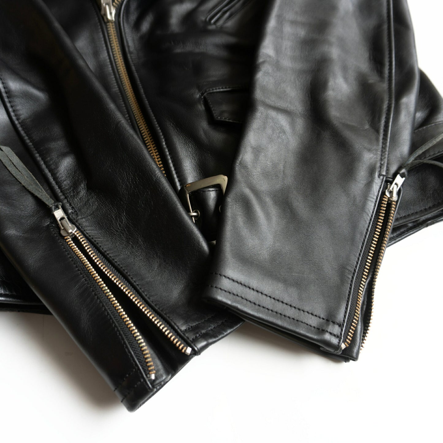 KADOYA Heavy Leather Double Biker Riders Jacket Size 3L