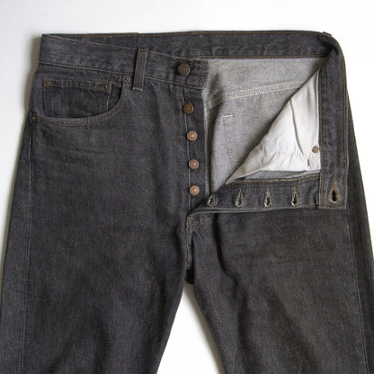 LEVI'S 90s USA 501 Pre-Dyed Black Denim Jeans Size 32×30