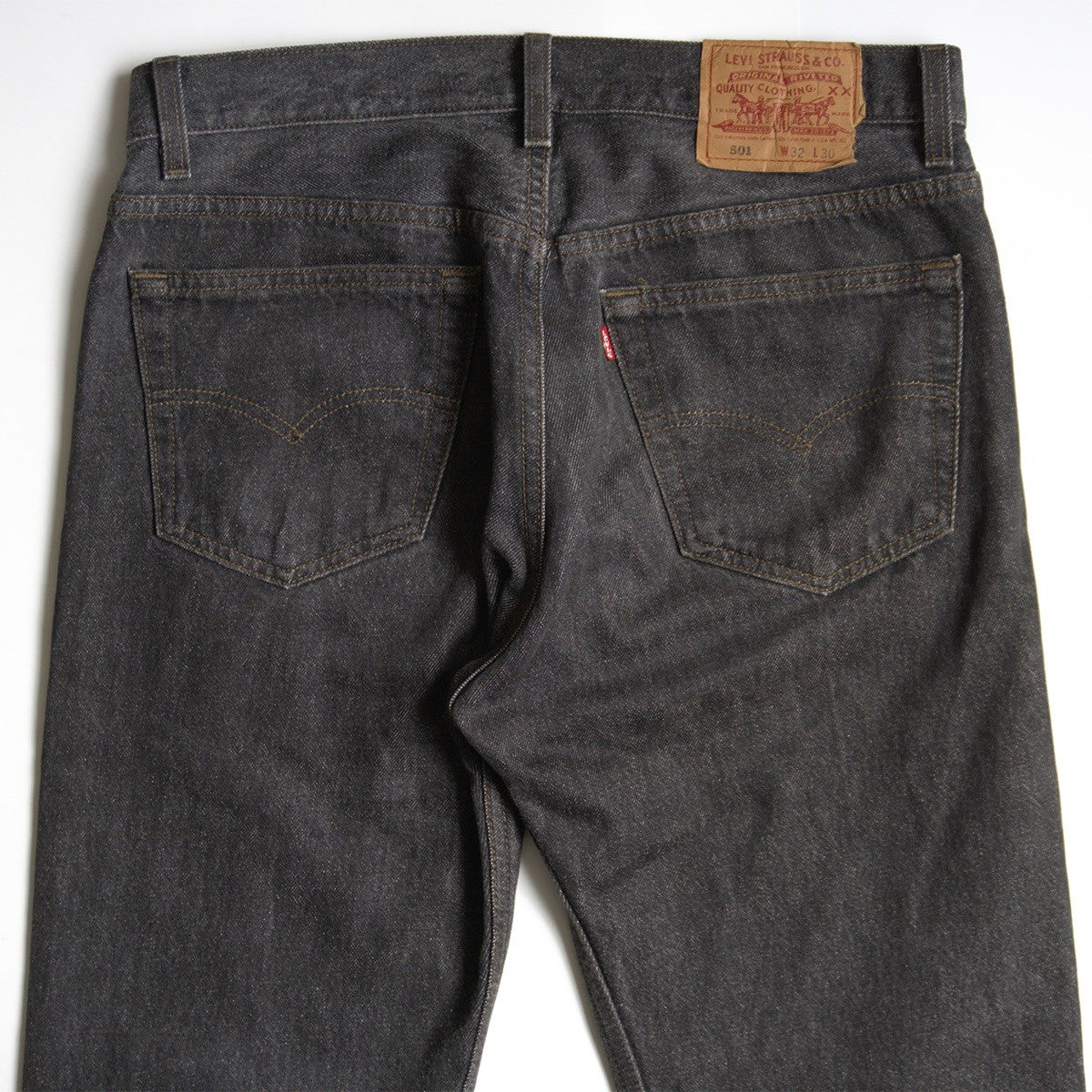 LEVI'S 90s USA 501 Pre-Dyed Black Denim Jeans Size 32×30