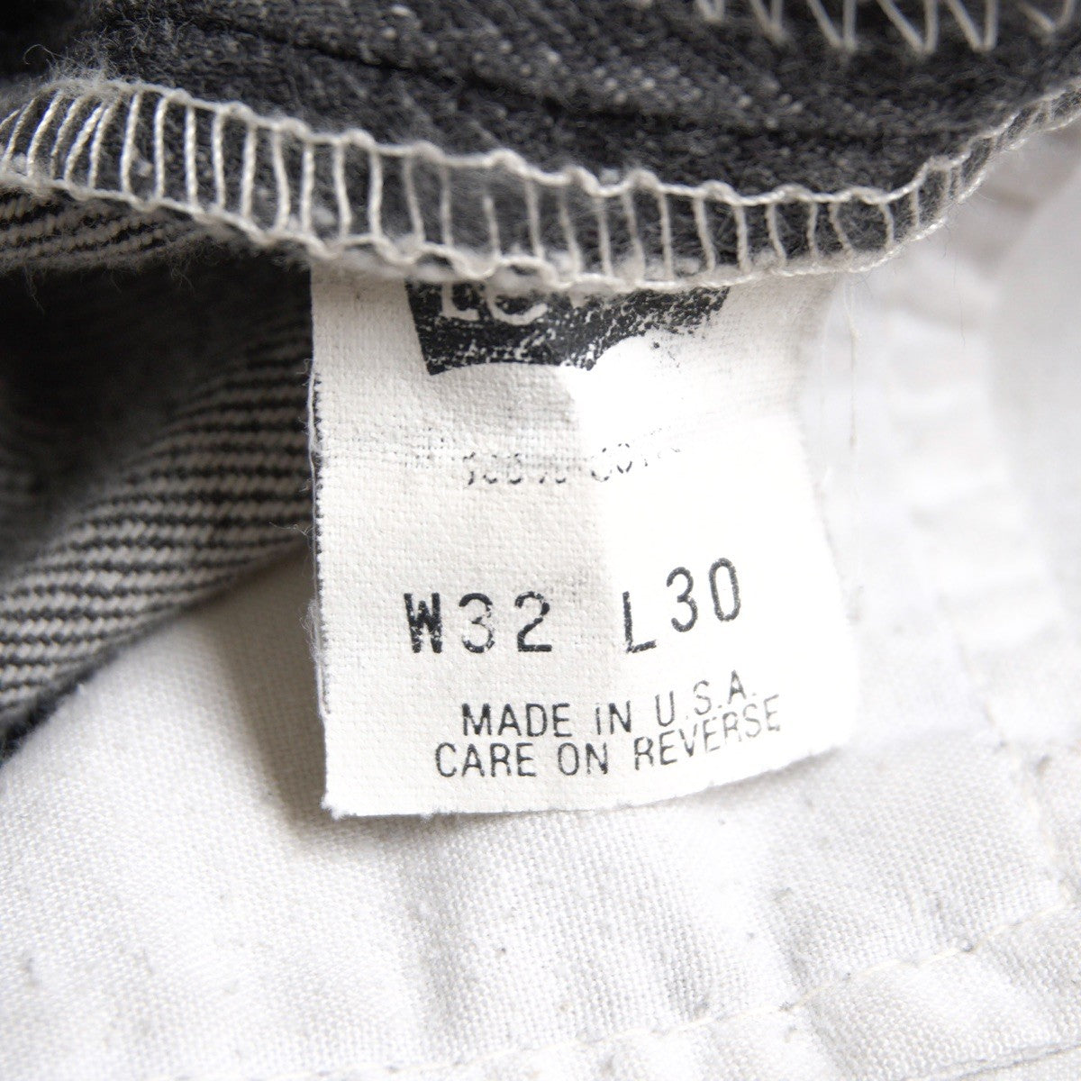 LEVI'S 90s USA 501 Pre-Dyed Black Denim Jeans Size 32×30