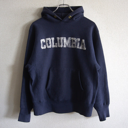 CHAMPION 80s College Logo Reverse Weave Hoodie Size S