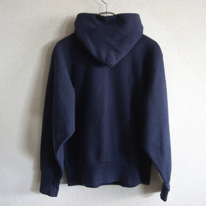 CHAMPION 80s College Logo Reverse Weave Hoodie Size S