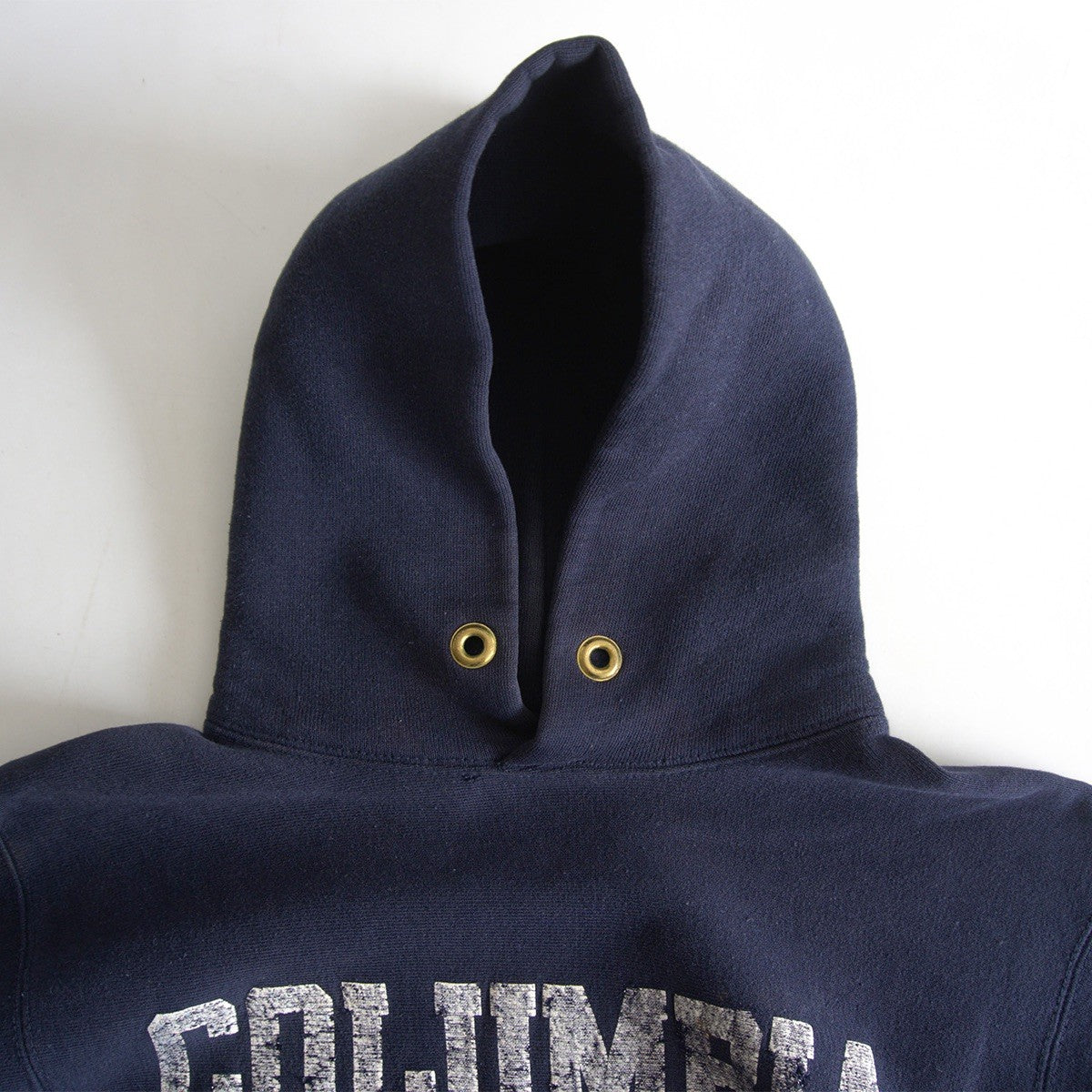 CHAMPION 80s College Logo Reverse Weave Hoodie Size S