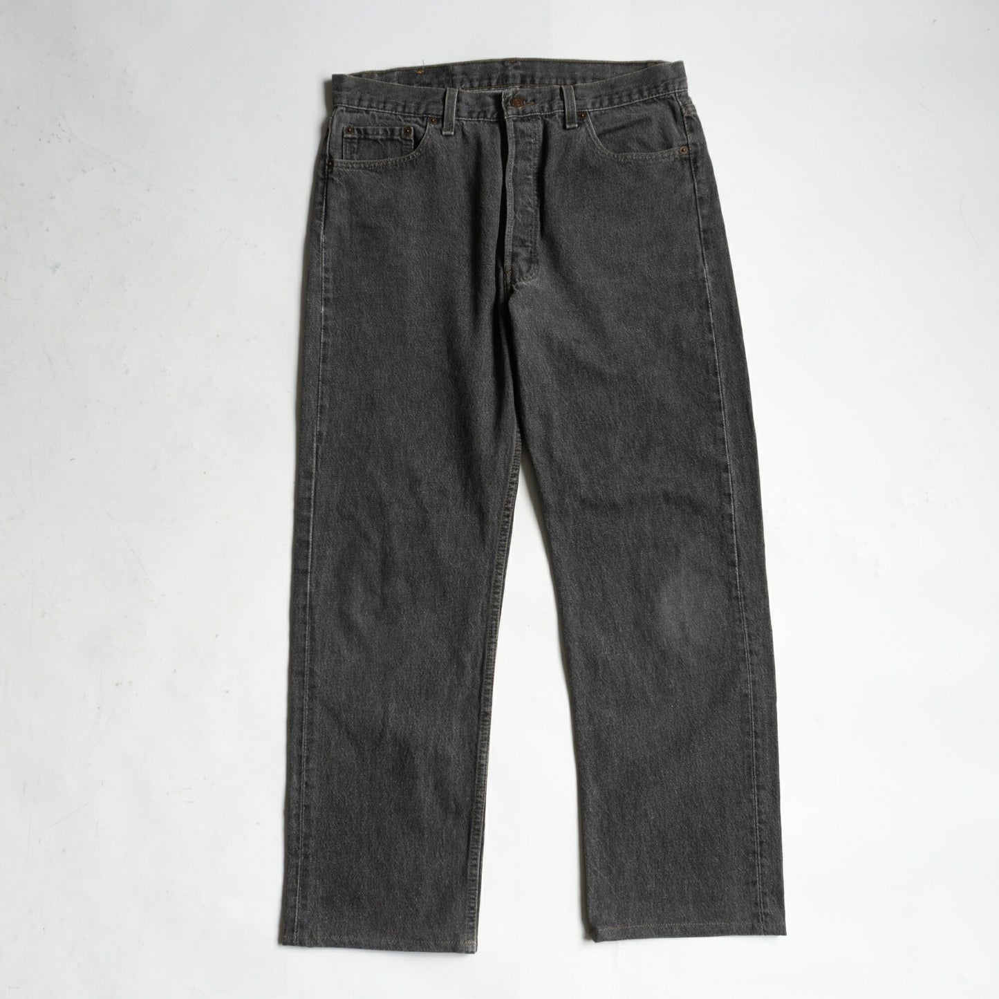 LEVI'S 90s USA 501 Pre-Dyed Black Denim Jeans Size 36×34