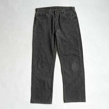LEVI'S 90s USA 501 Pre-Dyed Black Denim Jeans Size 36×34