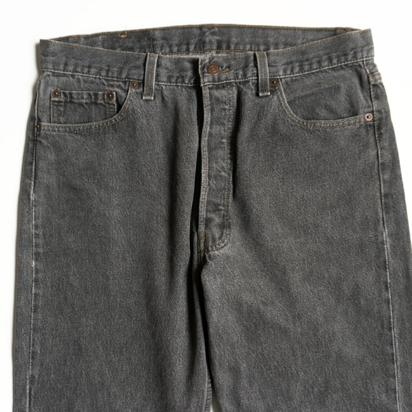 LEVI'S 90s USA 501 Pre-Dyed Black Denim Jeans Size 36×34
