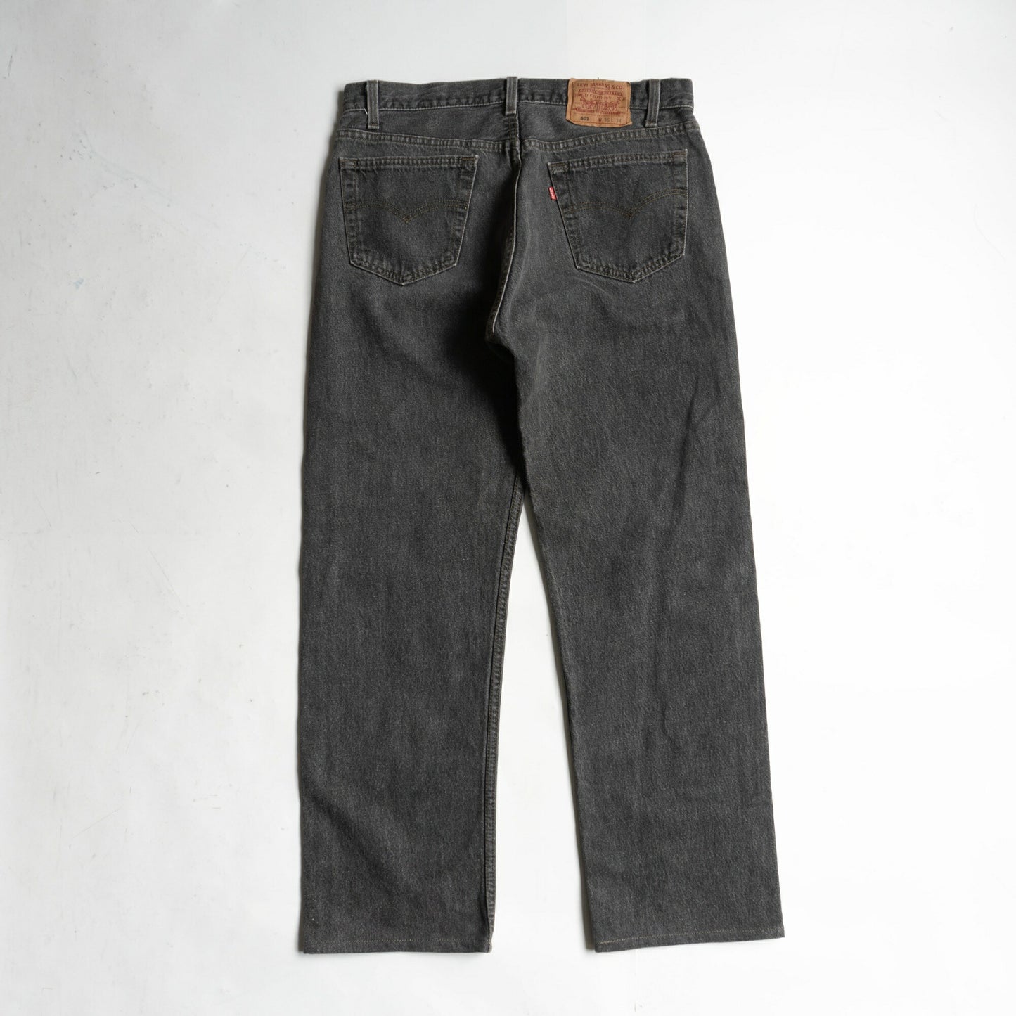 LEVI'S 90s USA 501 Pre-Dyed Black Denim Jeans Size 36×34