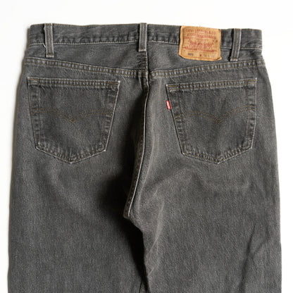 LEVI'S 90s USA 501 Pre-Dyed Black Denim Jeans Size 36×34