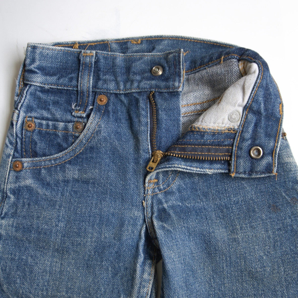 LEVI'S 80s Vintage Kids 302-0117 Denim Pants Size AGE0