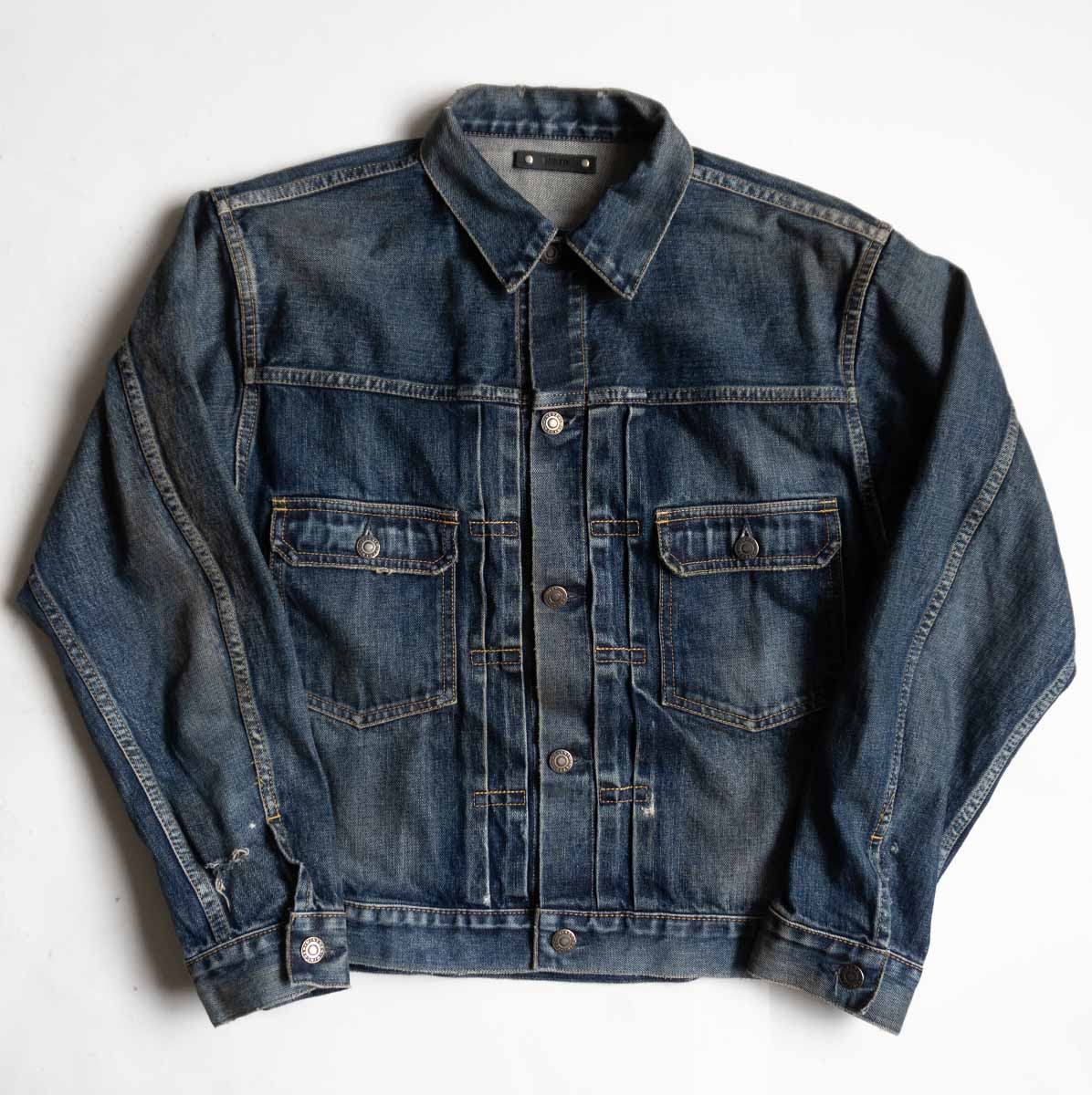 MINEDENIM 2nd Type Distressed Denim Jacket Size S