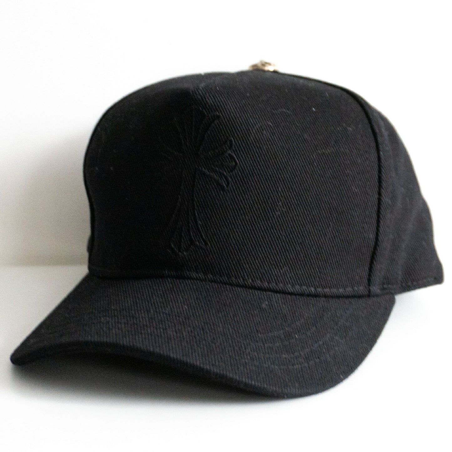 CHROME HEARTS Cross Embroidery Denim Baseball Size ONE SIZE