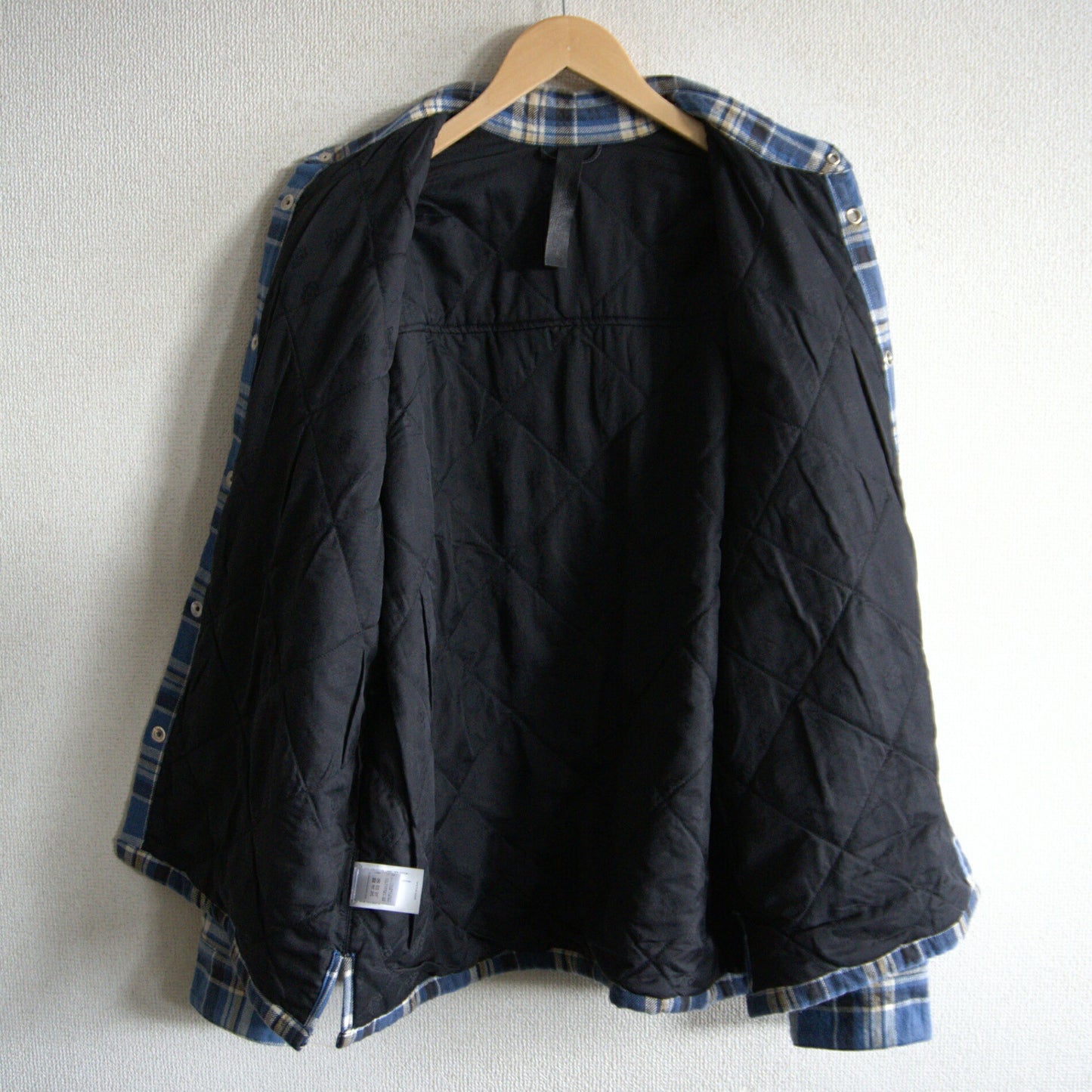 CHROME HEARTS Y NOT WORK DOG Flannel Check Shacket Size L