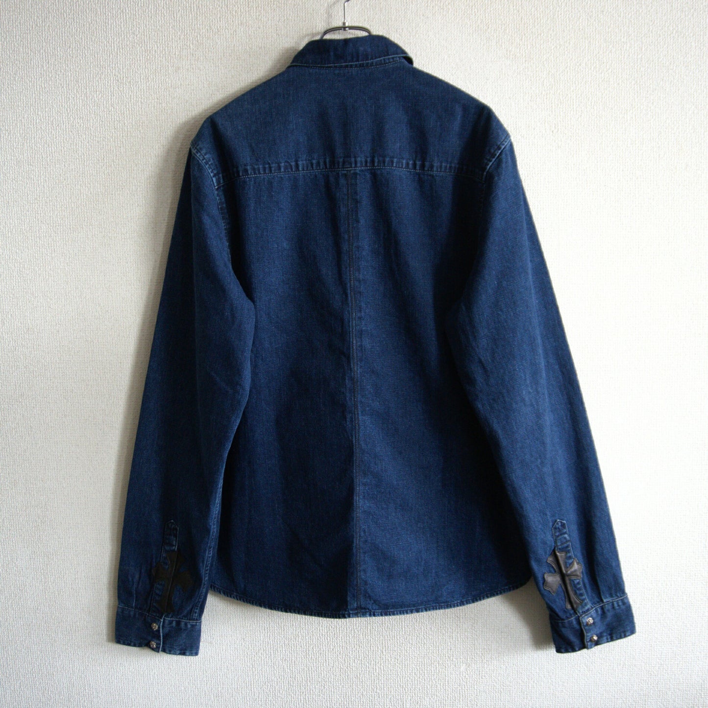 CHROME HEARTS Y NOT Loose Ends Leather Cross Patch Size XL