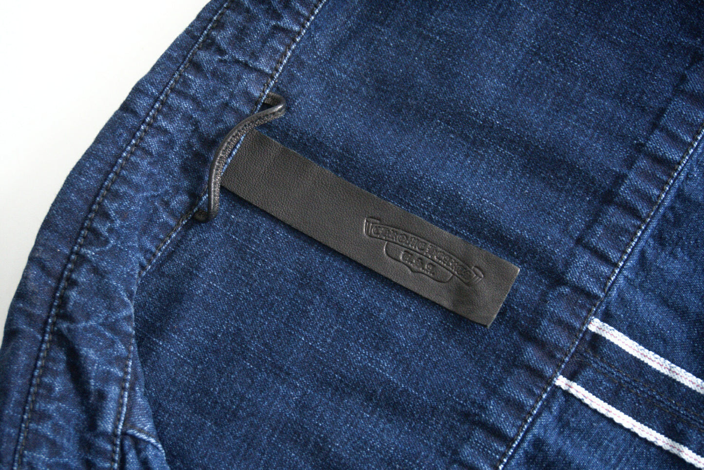 CHROME HEARTS Y NOT Loose Ends Leather Cross Patch Size XL
