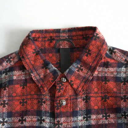 CHROME HEARTS Y NOT Loose Ends Check Shirt Size XL