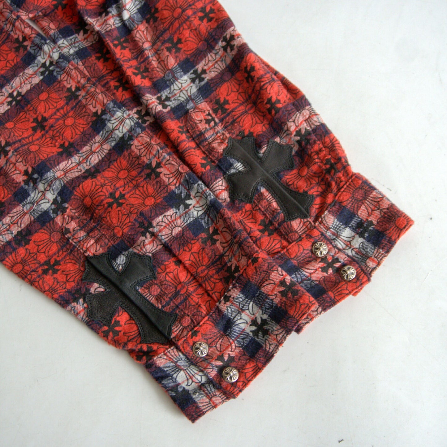 CHROME HEARTS Y NOT Loose Ends Check Shirt Size XL