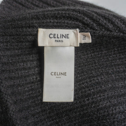 CELINE Triomphe Logo Cashmere Beanie