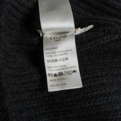 CELINE Triomphe Logo Cashmere Beanie