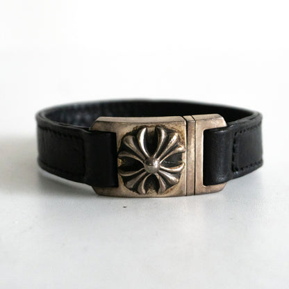 CHROME HEARTS HARNESS CLASP Silver Leather Size ONE SIZE