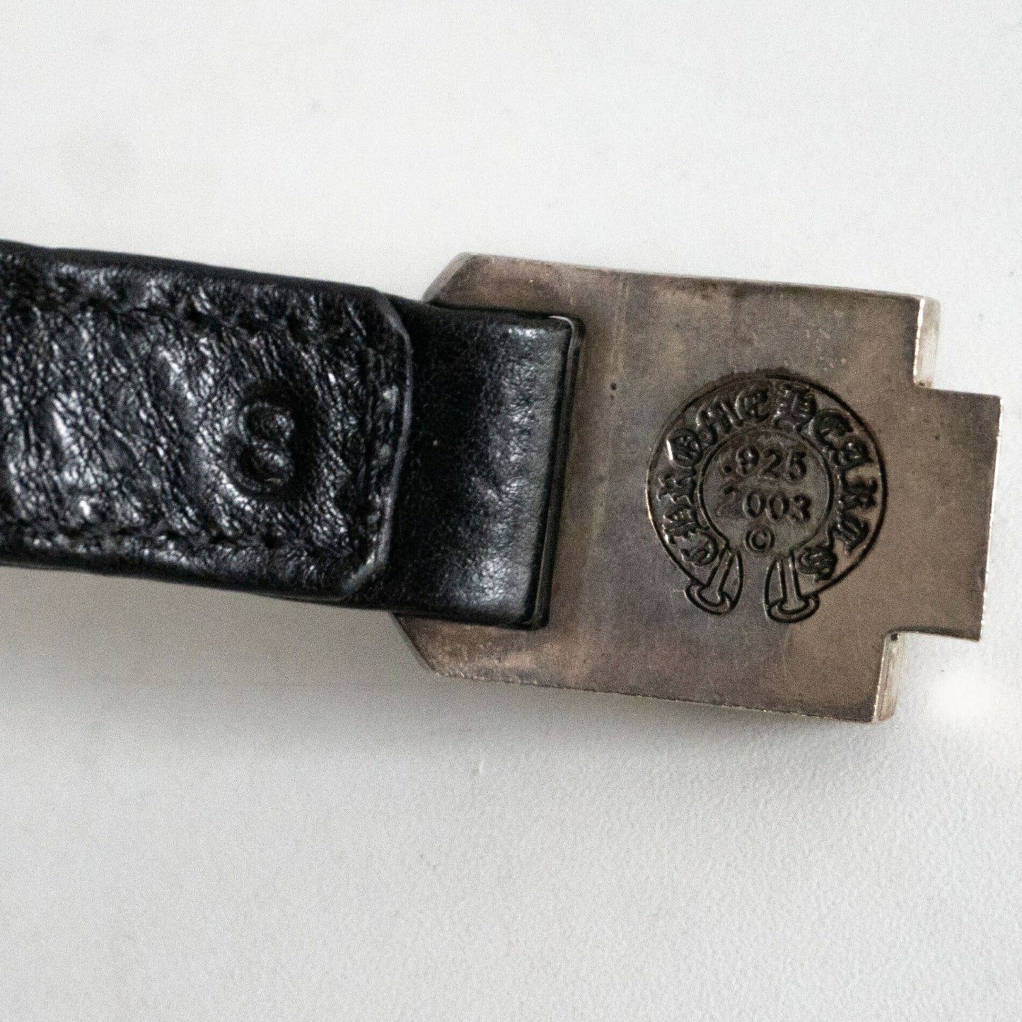 CHROME HEARTS HARNESS CLASP Silver Leather Size ONE SIZE