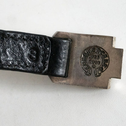 CHROME HEARTS HARNESS CLASP Silver Leather Size ONE SIZE