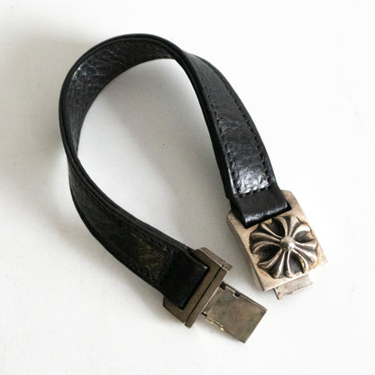 CHROME HEARTS HARNESS CLASP Silver Leather Size ONE SIZE