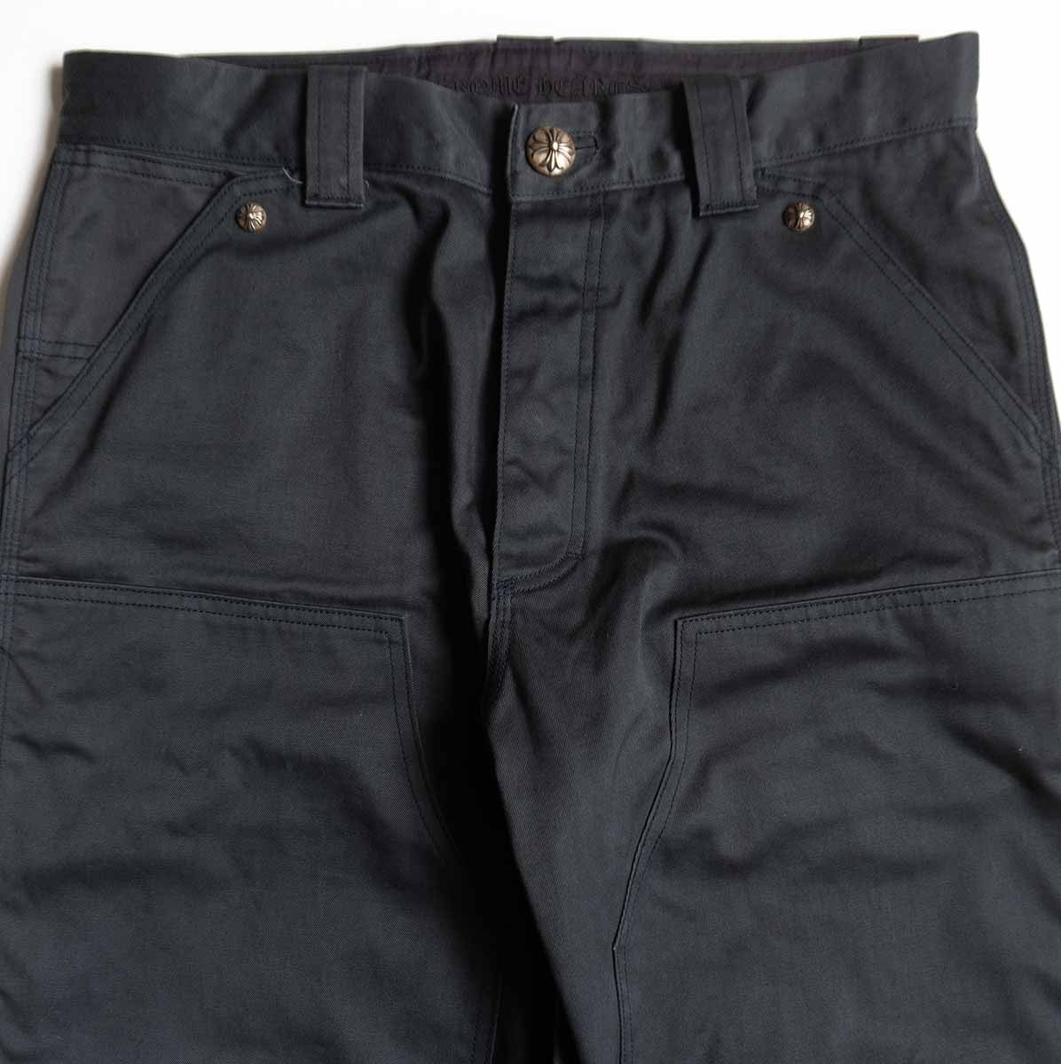 CHROME HEARTS Carpenter Cross Ball Button Denim Size 33