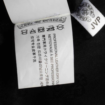 CHROME HEARTS CLASSIC JEAN VJ Leather Western Jkt Size M