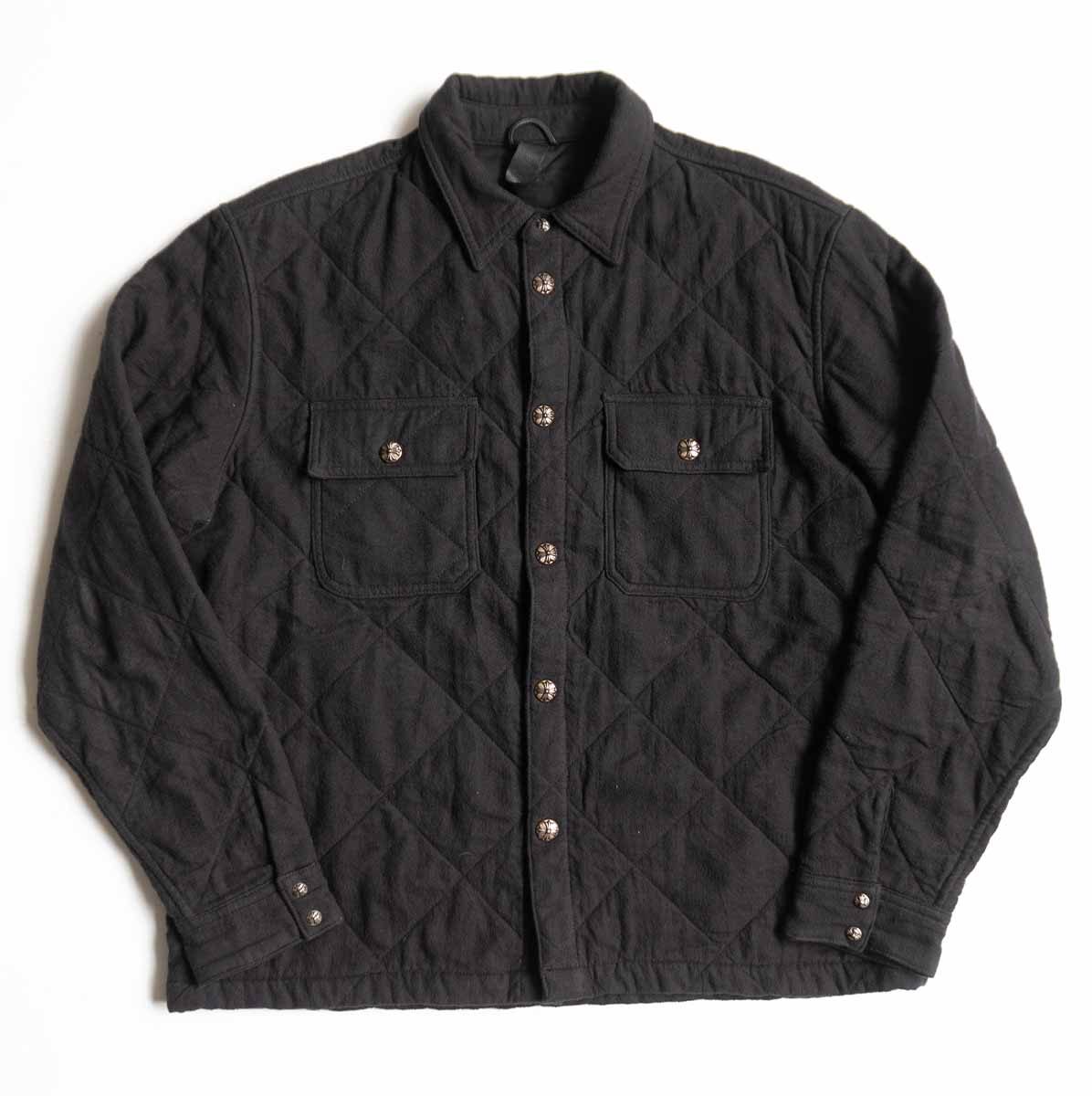 CHROME HEARTS Y NOT WORK DOG Quilted Cotton Jacket Size L