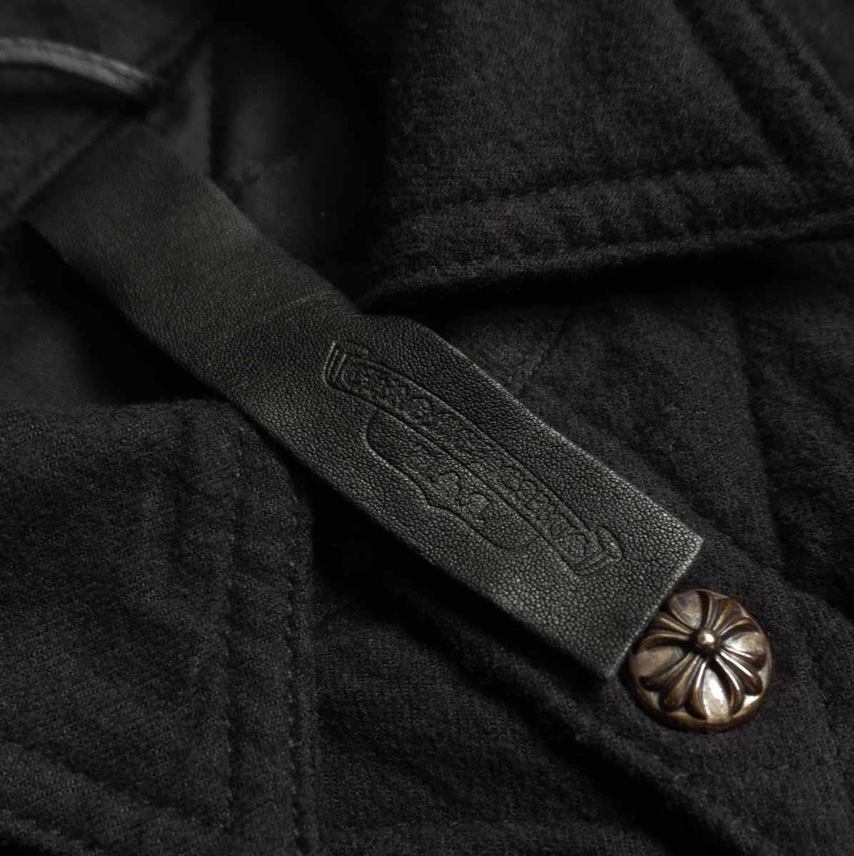 CHROME HEARTS Y NOT WORK DOG Quilted Cotton Jacket Size L