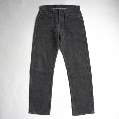 LEVI'S 80s 501 Pre-Dyed Black Denim Pants Size 32×34