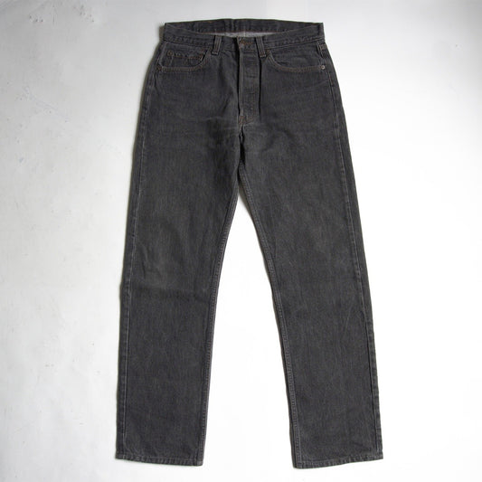 LEVI'S 80s 501 Pre-Dyed Black Denim Pants Size 32×34