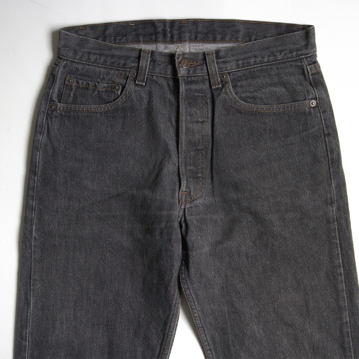 LEVI'S 80s 501 Pre-Dyed Black Denim Pants Size 32×34