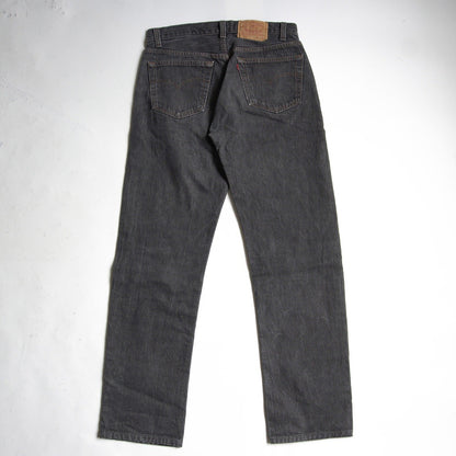 LEVI'S 80s 501 Pre-Dyed Black Denim Pants Size 32×34