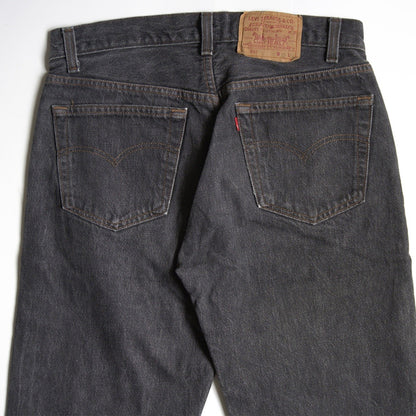 LEVI'S 80s 501 Pre-Dyed Black Denim Pants Size 32×34